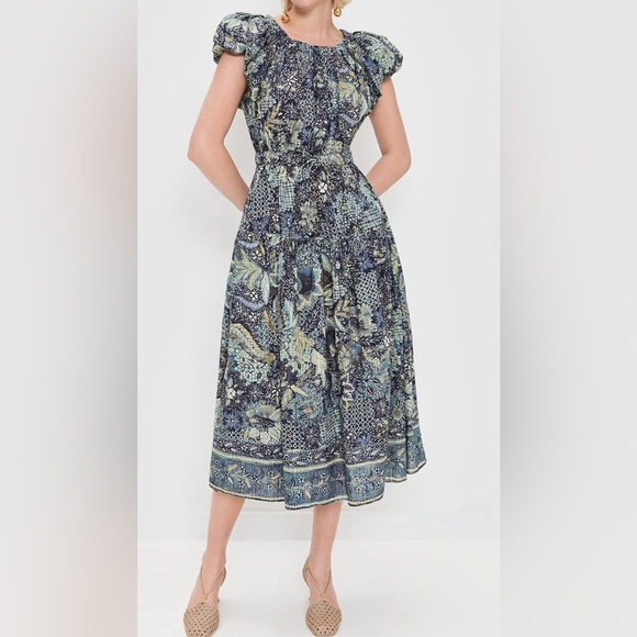 Ulla Johnson Blue Floral Print Dress